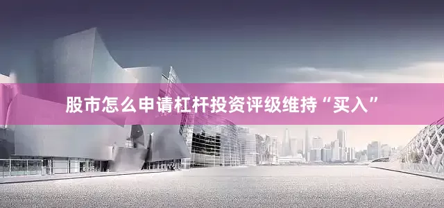 股市怎么申请杠杆投资评级维持“买入”